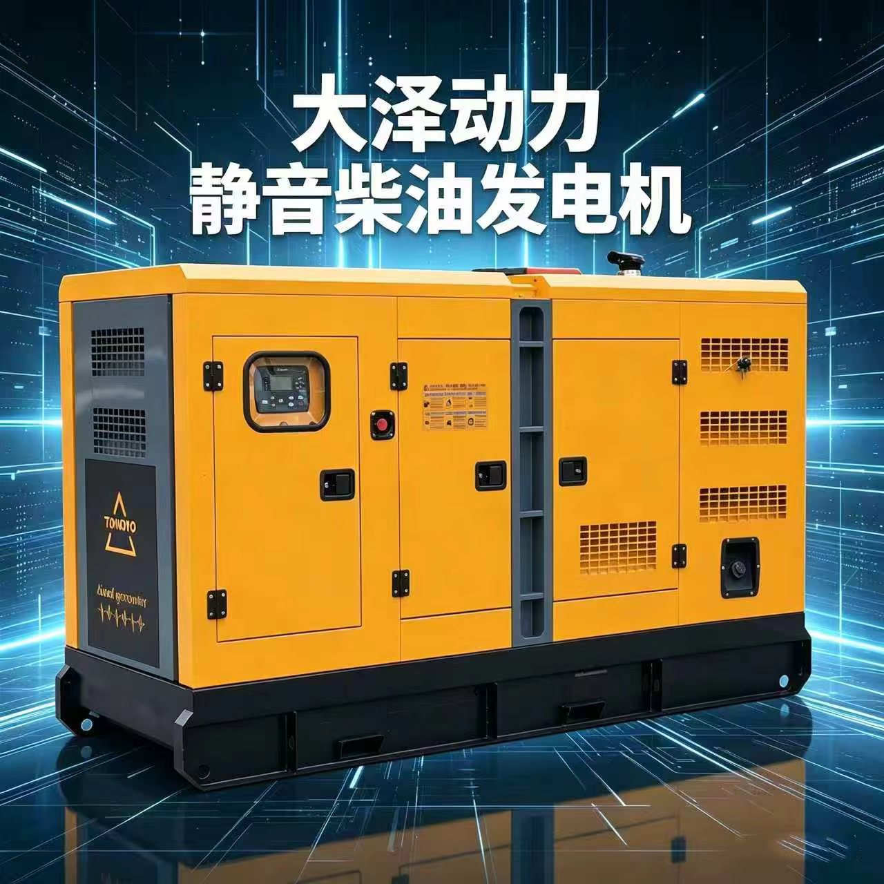 大泽动力120KVA静音柴油发电机TO140000ET-K