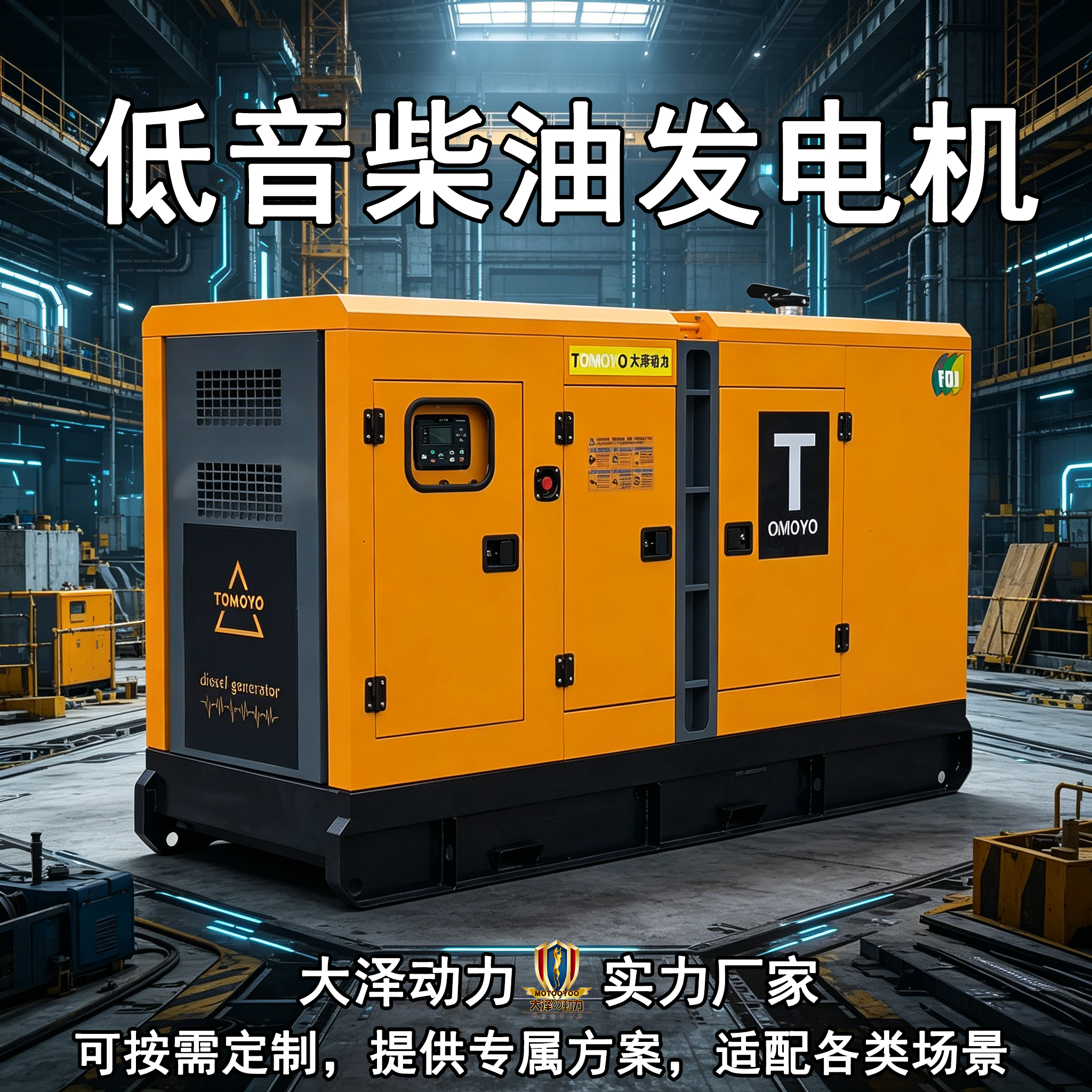 大泽动力300KVA静音柴油发电机TO320000ET-K